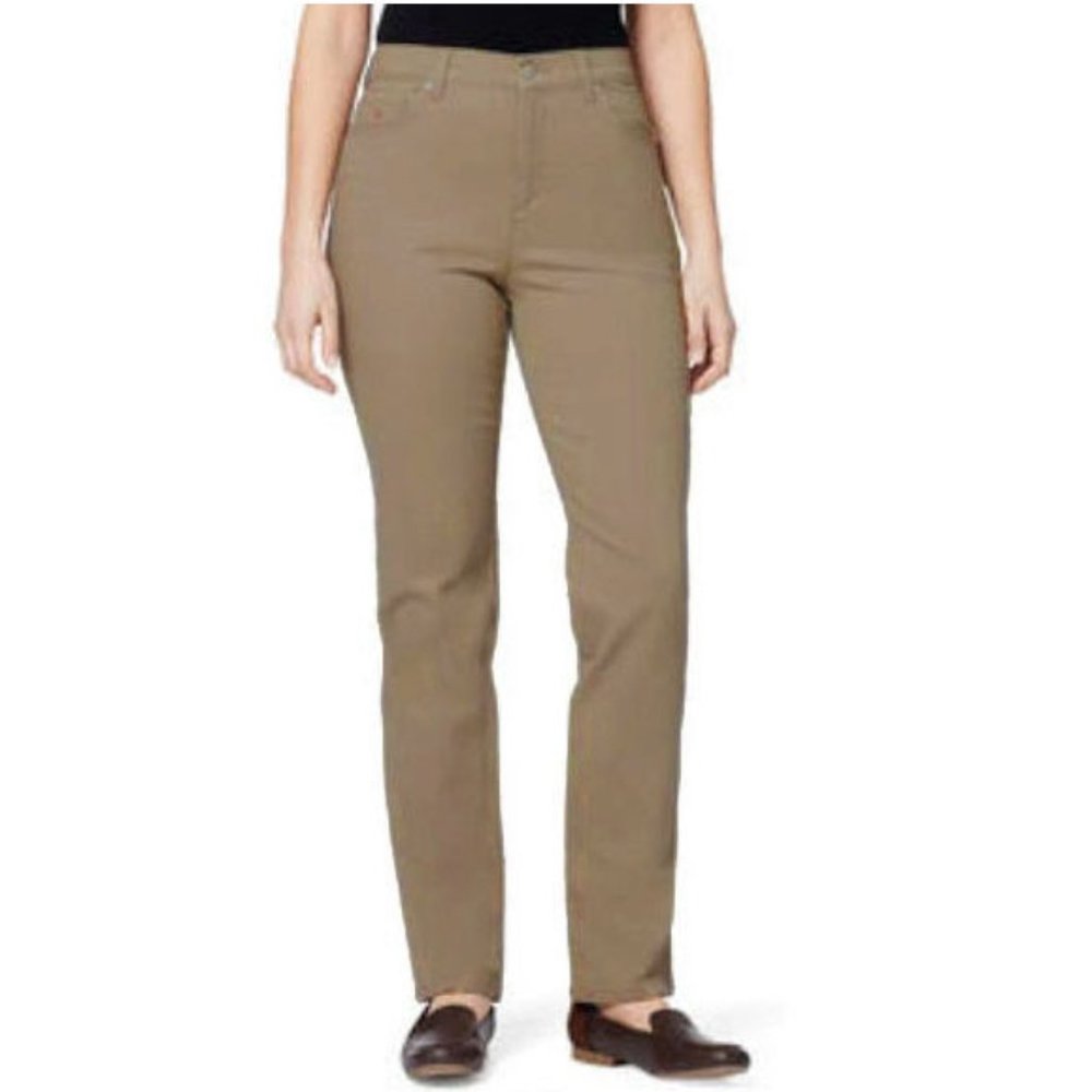 Gloria Vanderbilt 18 Tall, Amanda Classic Fit Jeans, LONG 32" Inseam, Tan